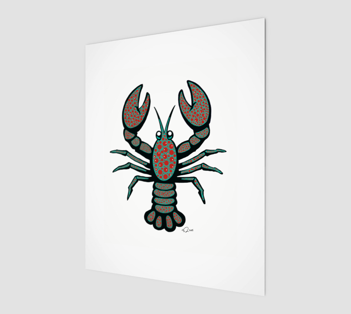 Mosaic Lobster Print