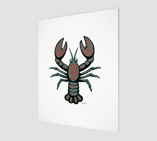 Mosaic Lobster Print